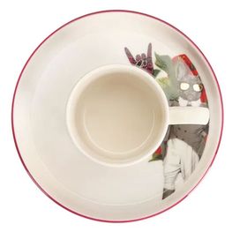 Porland Funky Desen 2 85 cc Tabaklı Kahve Fincanı