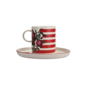 Porland Funky Desen 6 200 cc Tabaklı Çay Fincanı