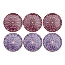 Porland Glamorous Fuşya Pembe 24 cm 6 Parça Servis Tabağı