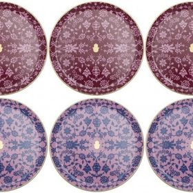 Porland Glamorous Fuşya Pembe 24 cm 6 Parça Servis Tabağı