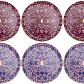 Porland Glamorous Fuşya Pembe 24 cm 6 Parça Servis Tabağı