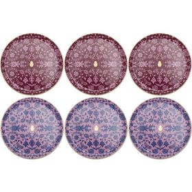 Porland Glamorous Fuşya Pembe 24 cm 6 Parça Servis Tabağı