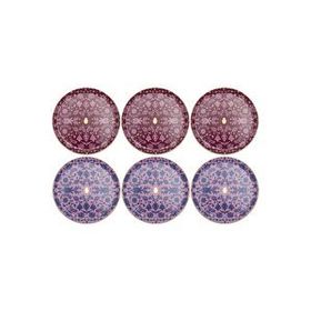 Porland Glamorous Fuşya Pembe 24 cm 6 Parça Servis Tabağı
