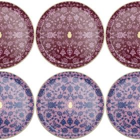 Porland Glamorous Fuşya Pembe 24 cm 6 Parça Servis Tabağı