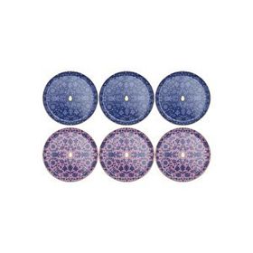 Porland Glamorous Lacivert Pembe 24 cm 6 Parça Servis Tabağı