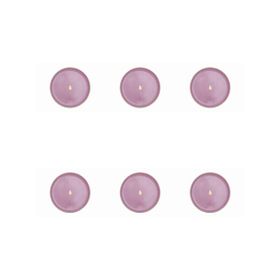 Porland Glamorous Pembe 20 cm 6'lı Düz Tabak