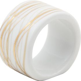 Porland Gold Wavy 5 cm Yüzük Peçetelik