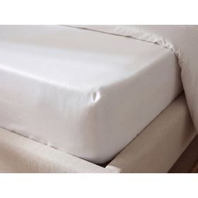 Porland Grace Saten 160x200 cm Beyaz Çift Kişilik Lastikli Çarşaf