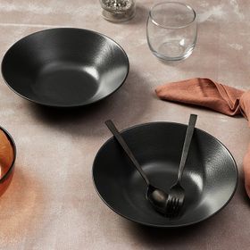 Porland Grazia Seasons Siyah 2'li Servis ve Sunum Kasesi