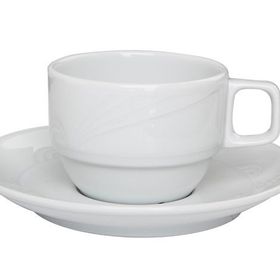 Porland Halley Beyaz 150 cc Tabaklı Çay Fincanı
