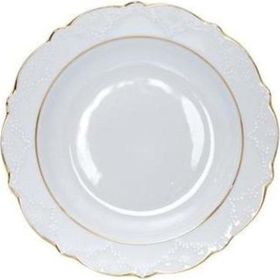 Porland Hazan Altın Yaldız 22 cm Çukur Tabak