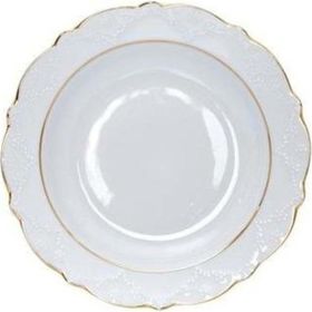 Porland Hazan Altın Yaldız 22 cm Çukur Tabak