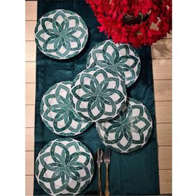Porland Hedera 24 cm Düz Tabak Seti