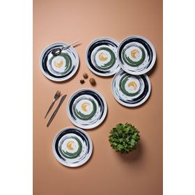 Porland Helical 6 Kişilik 20 cm 6 Parça Renkli Pasta Takımı