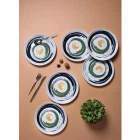 Porland Helical 6 Kişilik 20 cm 6 Parça Renkli Pasta Takımı
