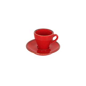 Porland Heritage Standard Seasons Kırmızı Tabaklı 70 cc Kahve Fincanı