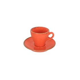 Porland Heritage Standard Seasons Turuncu Tabaklı 70 cc Kahve Fincanı