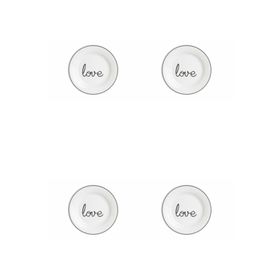 Porland Hope Love 17 cm Düz Tabak