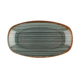 Porland Hypnosis Gri 24 cm Kayık Tabak