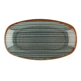 Porland Hypnosis Gri 34 cm Kayık Tabak