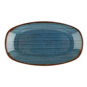 Porland Hypnosis Petrol Mavisi 34 cm Kayık Tabak