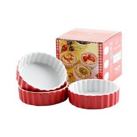 Porland Kırmızı 3 Parça Tart Kalıbı