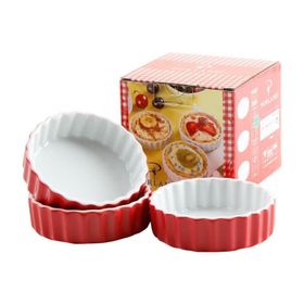 Porland Kırmızı 3 Parça Tart Kalıbı