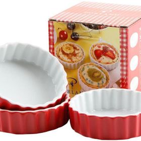 Porland Kırmızı 3 Parça Tart Kalıbı