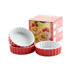 Porland Kırmızı 3 Parça Tart Kalıbı