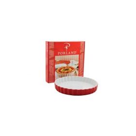 Porland Kırmızı Porselen 25 cm Tart Kalıbı
