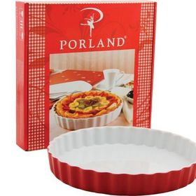 Porland Kırmızı Porselen 25 cm Tart Kalıbı
