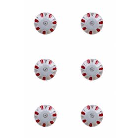 Porland Kırmızı Yaldız 11 cm Bardak Çapı 6 cm 6'lı Çay Tabağı