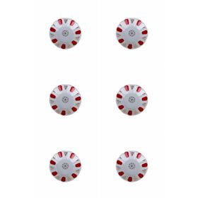 Porland Kırmızı Yaldız 11 cm Bardak Çapı 6 cm 6'lı Çay Tabağı
