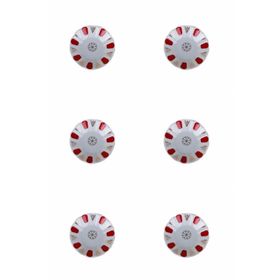 Porland Kırmızı Yaldız 11 cm Bardak Çapı 6 cm 6'lı Çay Tabağı
