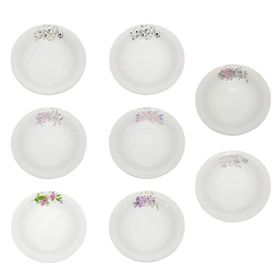 Porland Lal 17 cm 12'li Porselen Çukur Tabak