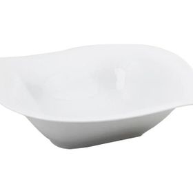 Porland Leaf 38 cm Beyaz Kase