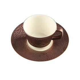 Porland Legacy Copper 80 cc 12 Adet Tabaklı Kahve Fincanı