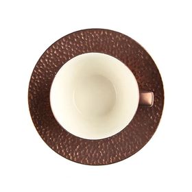 Porland Legacy Copper 80 cc 12 Adet Tabaklı Kahve Fincanı