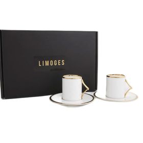 Porland Limoges Altın Yaldız 85 cc 2 Kişilik Kahve Takımı