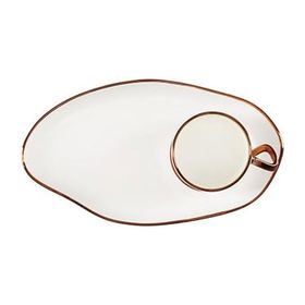 Porland Limoges Bronz 85 cc 2 Kişilik Kahve Takımı