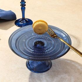 Porland Lina Lacivert 17 cm Ayaklı Tabak