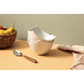 Porland Lotus Beyaz 16 cm 2'li Kase