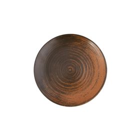 Porland Lykke Kahverengi 17 cm Düz Tabak
