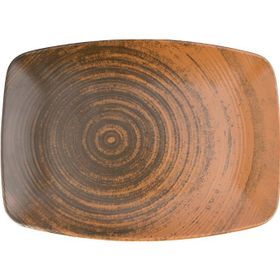 Porland Lykke Kahverengi 27 cm Kayık Tabak