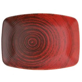 Porland Lykke Kırmızı 27 cm 6 Adet Kayık Tabak