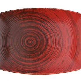 Porland Lykke Kırmızı 32 cm 6 Adet Kayık Tabak
