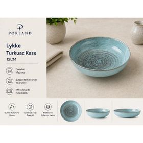 Porland Lykke Turkuaz 13 cm Kase