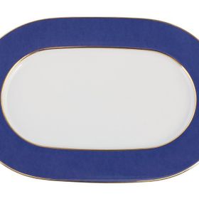 Porland Madeleine Lacivert 34 cm Kayık Tabak