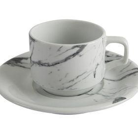 Porland Marbly Tabaklı 140 cc Çay Fincanı