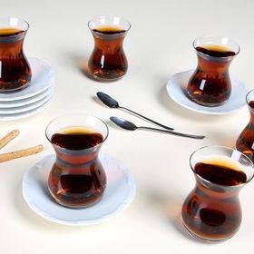 Porland Maria Beyaz 12 Parça 6 Kişilik Çay Takımı